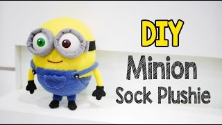 DIY Minion Bob Sock Plushie Tutorial (Free Pattern)