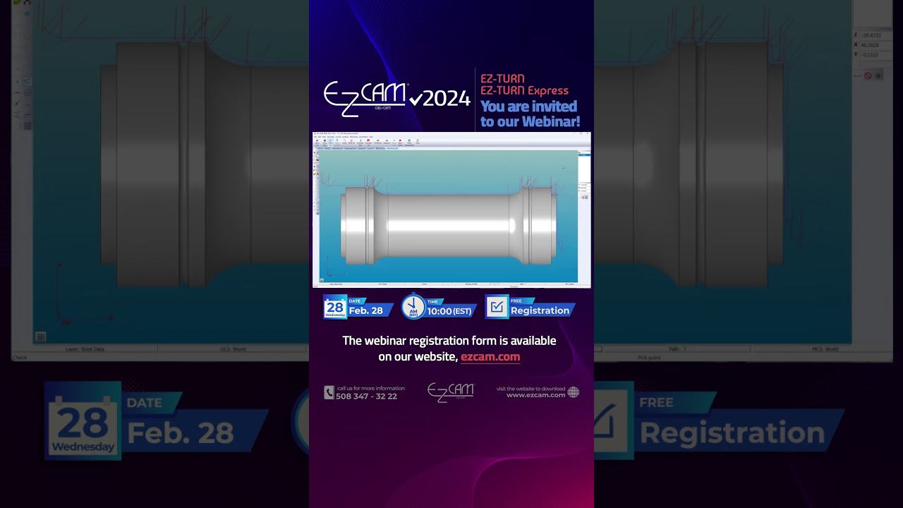 Free Webinar: EZ-CAM v2024 "EZ-TURN & EZ-TURN Express Innovations and Demonstration 