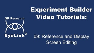 Experiment Builder Video Tutorial: 09 - Reference And Display Screen Editing