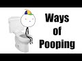 Different Ways of Pooping