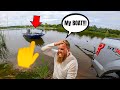 My NEW BOAT Floated Away (Pond Fishing DISASTER!!)