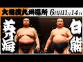 大相撲　英乃海（木瀬部屋）ー白熊（二所ノ関部屋）＜令和7年九州場所・６日目＞SUMO