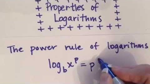 Properties of Logarithms (Part 3) - The Power Rule