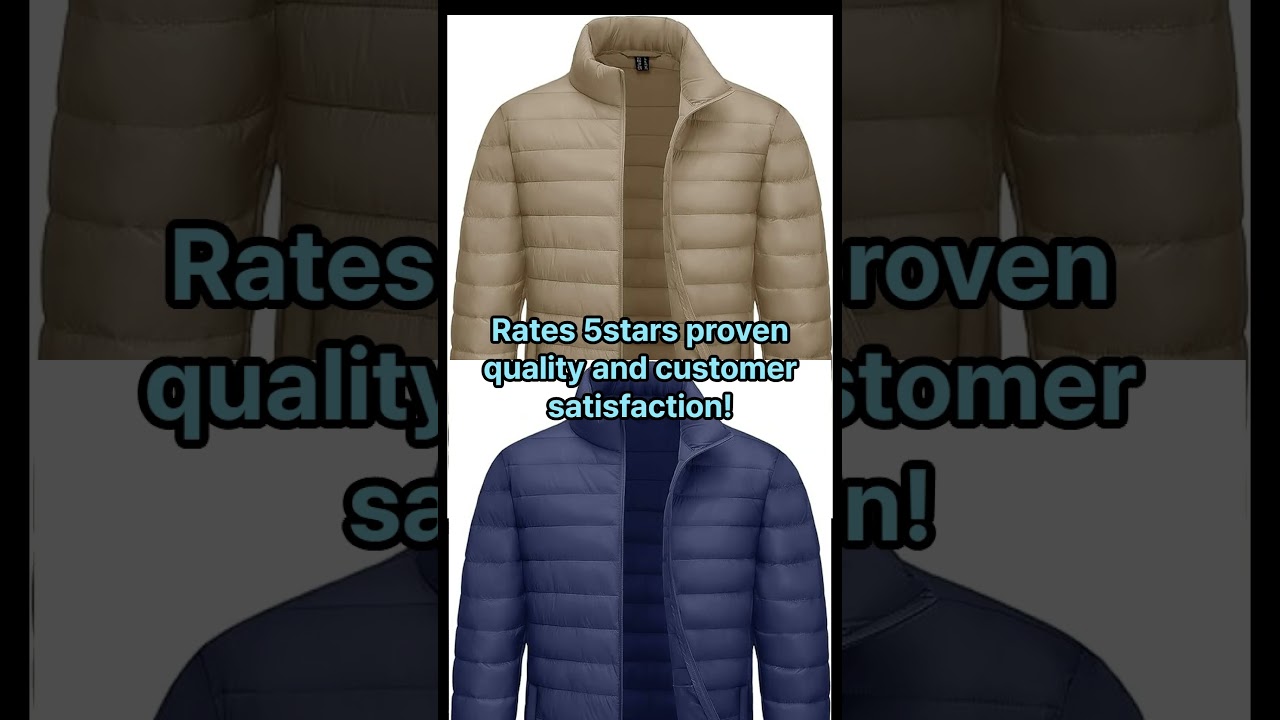 🪂🪂TACVASEN Men’s Lightweight Puffer Jacket – Warm, Water-Repellent, Windproof Winter Coat