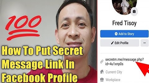 HOW TO PUT SECRET MESSAGE LINK IN FACEBOOK PROFILE #New trend 2021