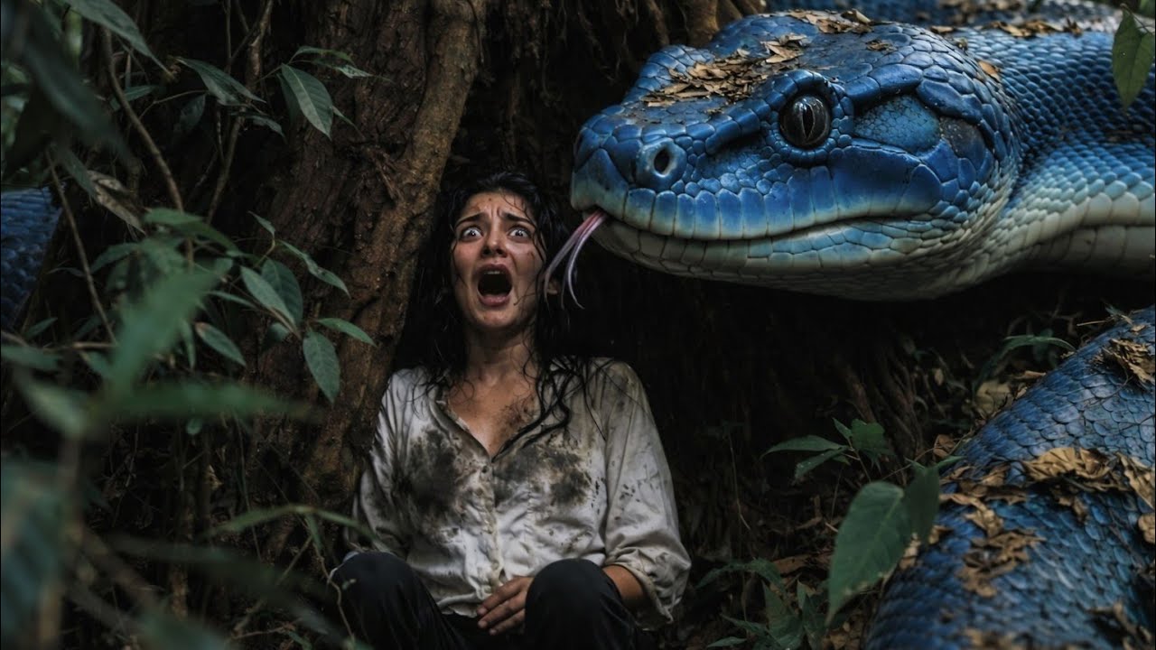 Horror Snake Giant Blue Snake Revenge Attack 😱 | Jungle Survival Horror AI Movie ...