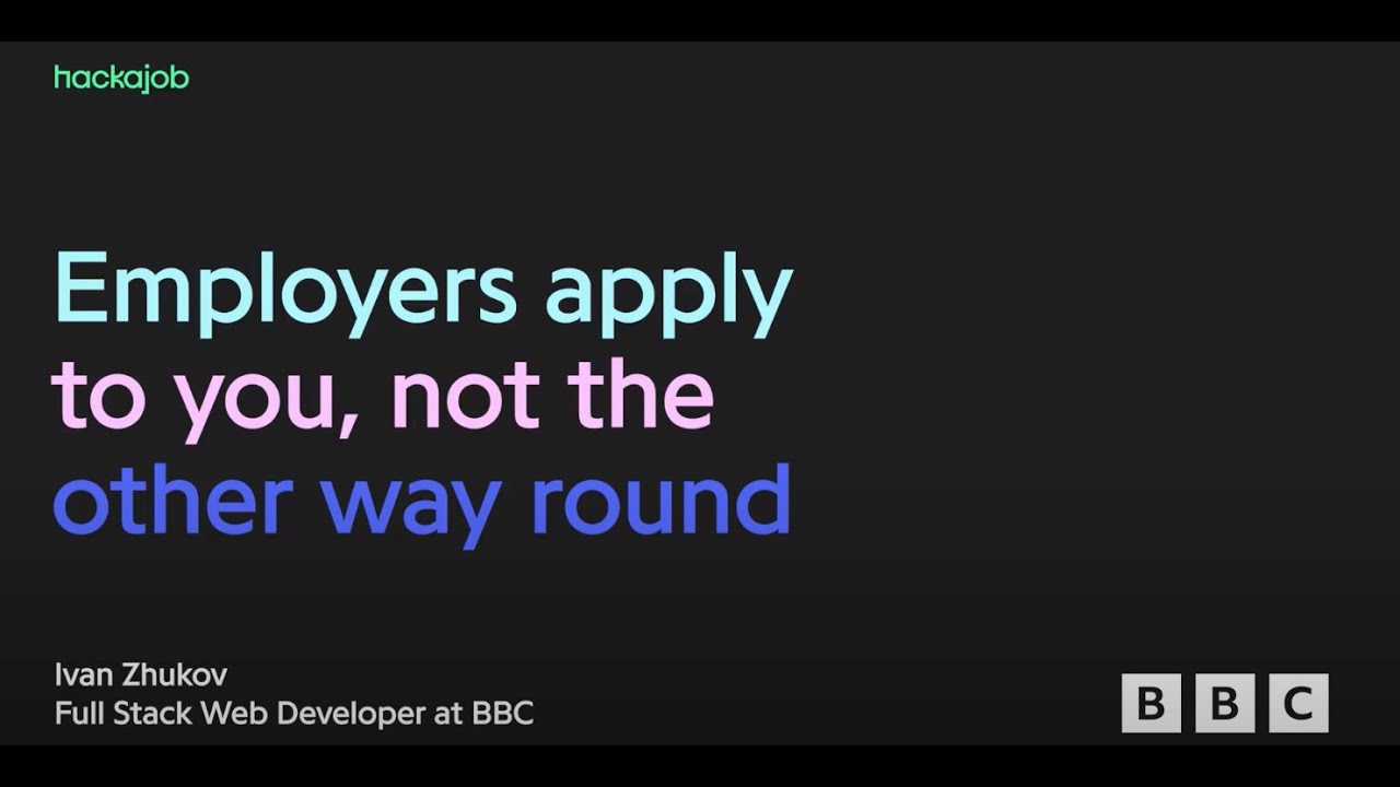 Candidate Testimonial – Ivan, Full Stack Web Developer at BBC - YouTube