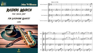 [SATB] Raiders March by John Williams for Saxophone Quartet
