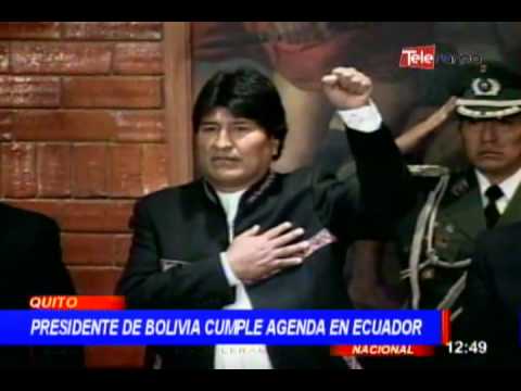 Presidente de Bolivia cumple agenda en Ecuador