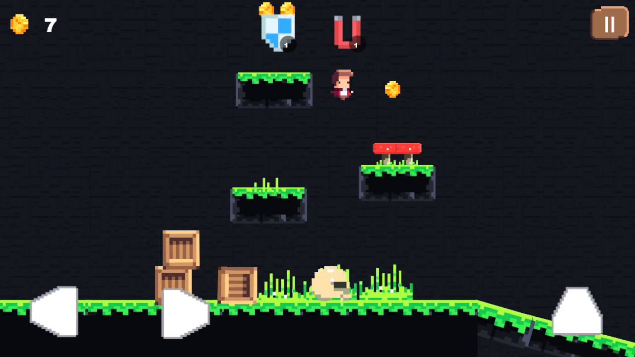 Pixel Run. iOS Gameplay.