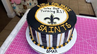 PASTEL NEW ORLEANS SAINTS (sencillo)