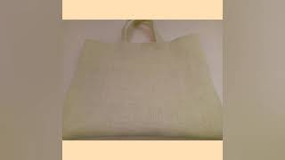 con un pedacito de tela yute ...Puedes crear este bolso ❤..