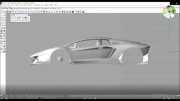 Rhino 3D modeling tutorial - Beginner || Car design
