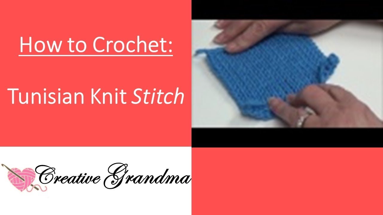 How to do the Crochet Tunisian Knit Stitch - YouTube