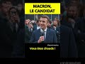 Macron le candidat  one manu show shorts