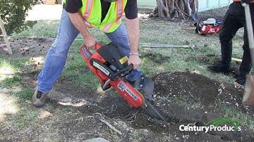 Quick Root Barrier Installation with Handheld Trencher