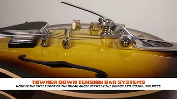 BIGSBY Tuning Stabilized B3 installed with TOWNER VIBRATO GUITAR PARTS on a GIBSON ES-335