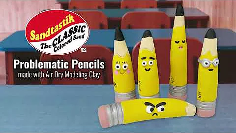 Problematic Pencils made with Air Dry Modeling Clay