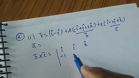 Solution of Ex- 29.7 Three Dimensional Geometry Class XII