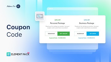 How to Use Coupon Code Widget by Element Pack in Elementor