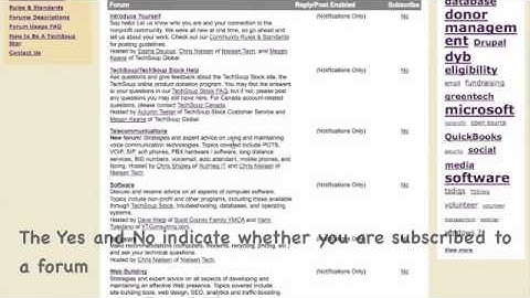 TechSoup Forum Subscription