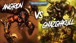LORE DISCUSSION: Angron VS Ghazghkull Thraka - World Eaters vs Orks - Warhammer 40,000 Lore Overview