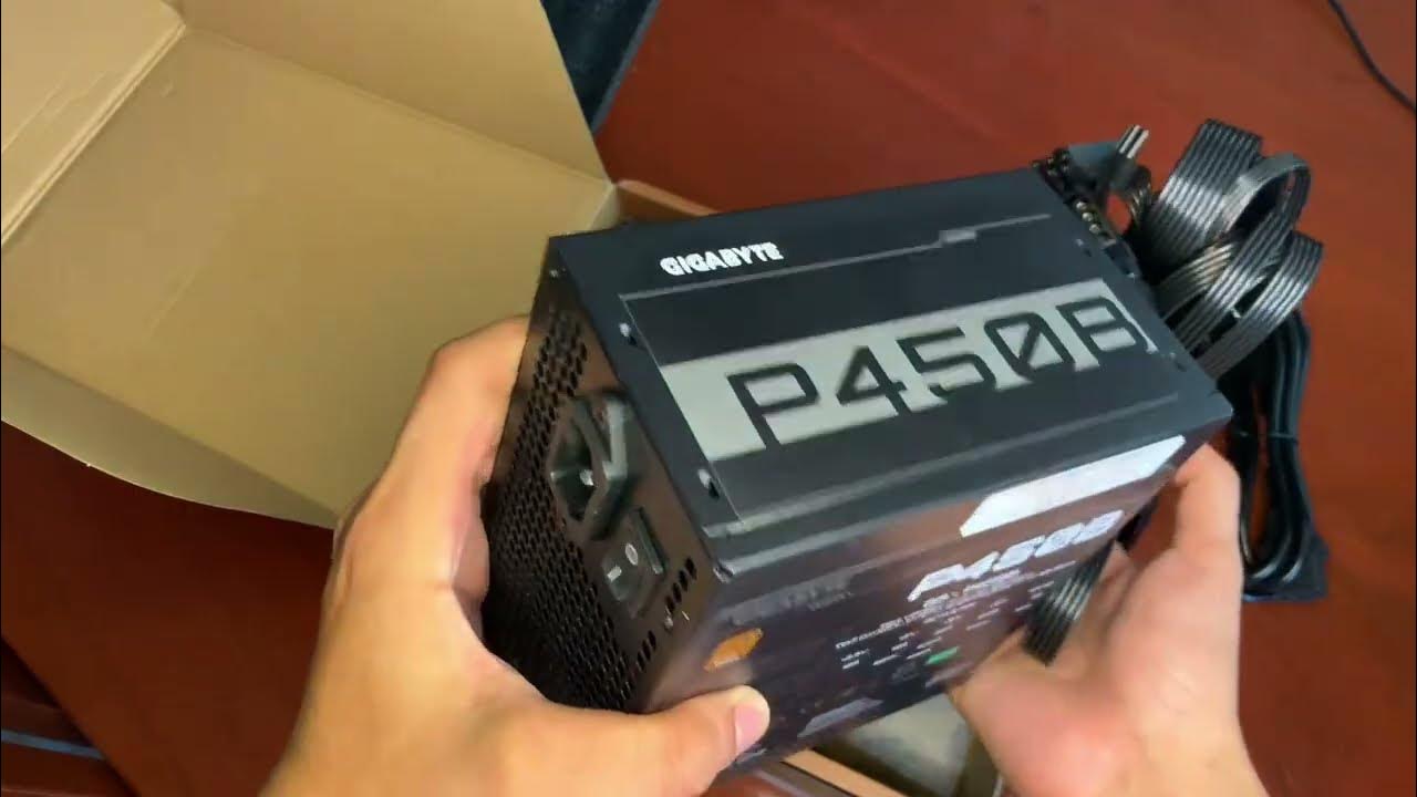 Unboxing the 80+ Bronze Gigabyte P450B Power Supply - YouTube