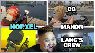 Lysium Reacts To Manor VS Lang's Crew, CG VS Lang's Crew and More | Nopixel 4.0