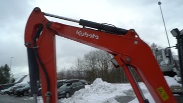 2017 Kubota U27-4 Mini Excavator with Trailer and 2 buckets. Few hours