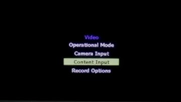 Crestron Capture HD Menu Overview