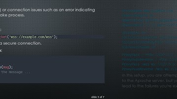 Troubleshooting WebSocket Connections Through Apache Proxy for Node.js Applications