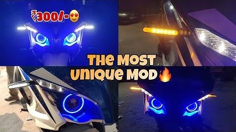 White DRL Yellow Running Light Indicators For Pulsar RS 200/Any Bike😍.Best Indicator Modification🔥