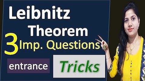 Leibnitz  Theorem  3 examples in hindi