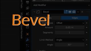 :    bevel  Blender    