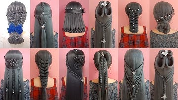30 Kiểu Tết Tóc Đẹp Nhất Thế Giới - Kiểu Tóc Đơn Giản Cho Bạn Gái | Hairstyles Tutorials For Girl