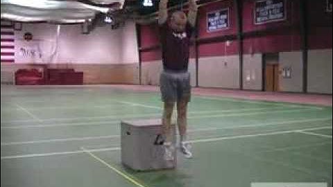 Depth drop into vertical jump