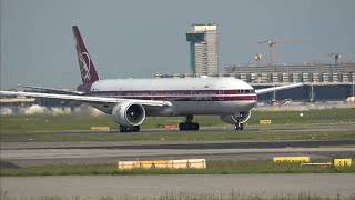 🟊FRA🟊 Take-Off Qatar Retro livery Boeing 777