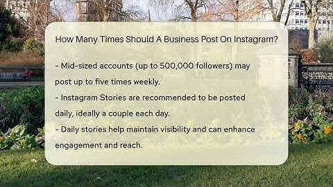 How Many Times Should A Business Post On Instagram? - Everyday-Networking
