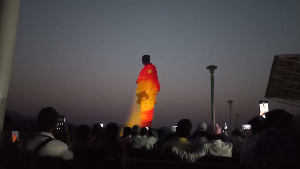 Statue Of unity Light Show YouTube
