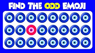 FIND THE ODD EMOJI OUT in the best | Odd Emoji Quiz! Odd One Out Puzzle | Find The Odd Emoji Quizzes