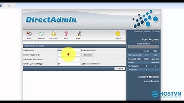 Hướng dẫn cách tạo Email trên DirectAdmin [hostvn.net]