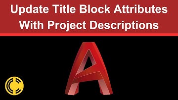 Update Title Block Attributes With Project Descriptions | AutoCAD Electrical