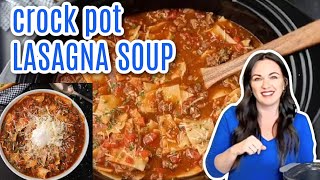 You'll love this crock pot lasagna soup recipe!