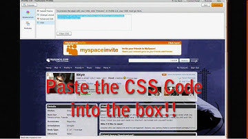 Myspace - How to add a Custom CSS