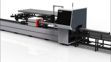 Bodor T6E metal tube fiber laser cutting machine with auto loading system