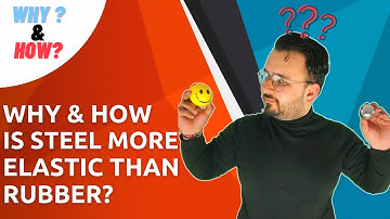 Why & How is Steel more elastic than Rubber? | WHY?  & HOW ? | Interesting Physics Concepts