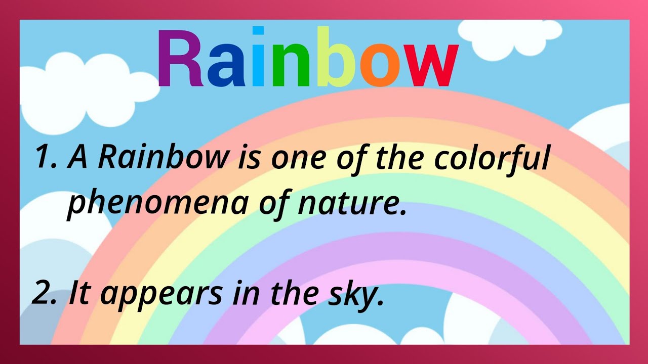 rainbow essay in english