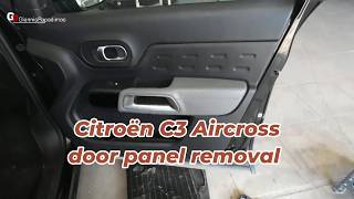 Citroen C3 Aircross door panel removal