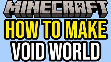 How To Make A Void World In Minecraft Bedrock! (WORKING - NO MODS!)