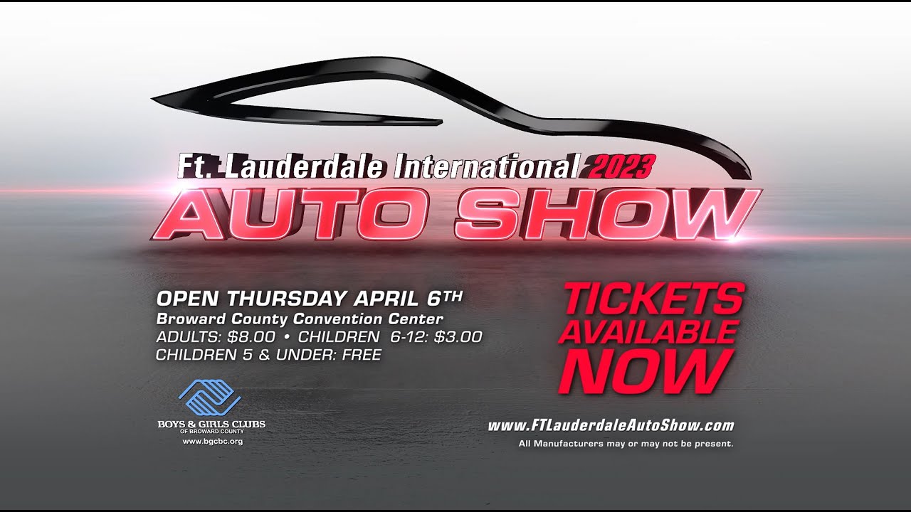 2023 Fort Lauderdale Auto Show Opens Soon YouTube